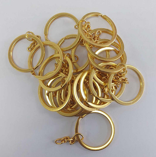 20 Key Rings - Gold