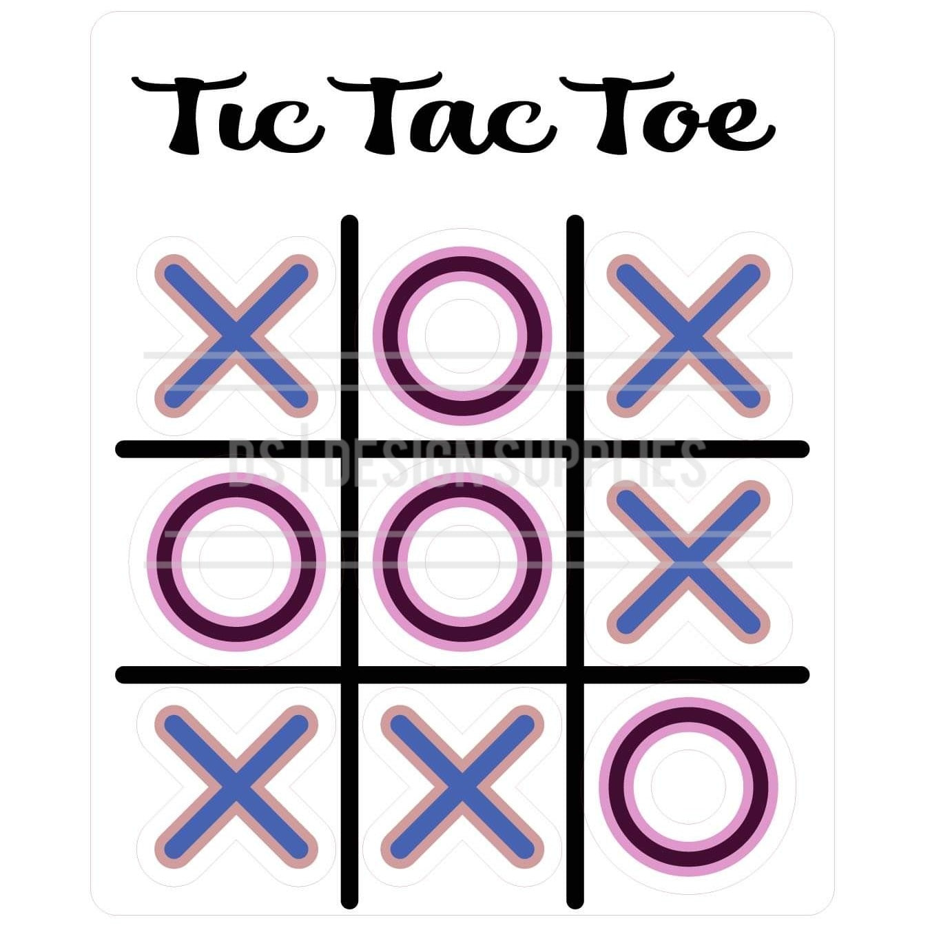 Acrylic - Tic Tac Toe Set