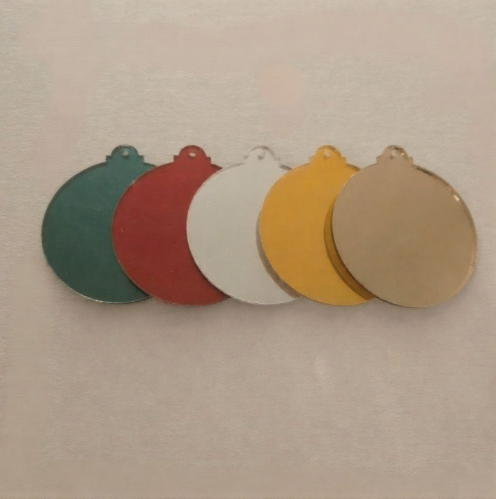 Acrylic - 4 Inch Bauble - Mirror