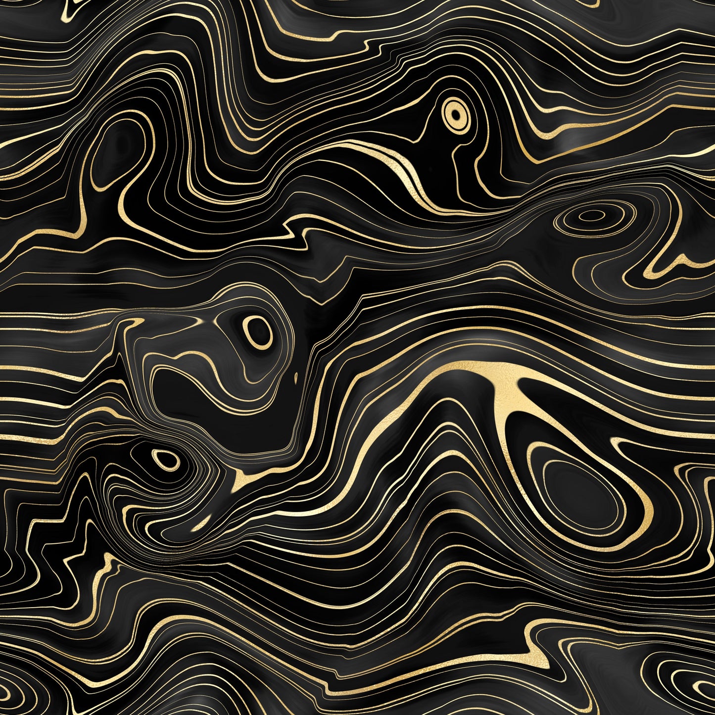 Patterned Vinyl - Black and Gold Strata - 1