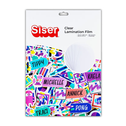 Siser Printable Sticker - Clear Laminate Film