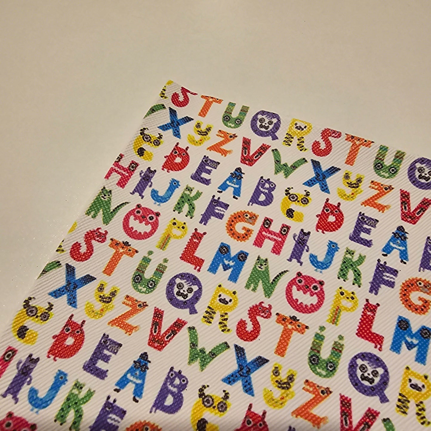 Printed Leatherette - Alphabet