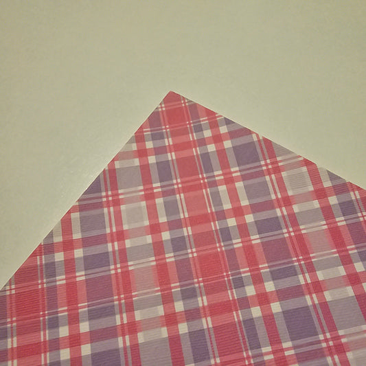 Printed Leatherette - Pink and Lilac