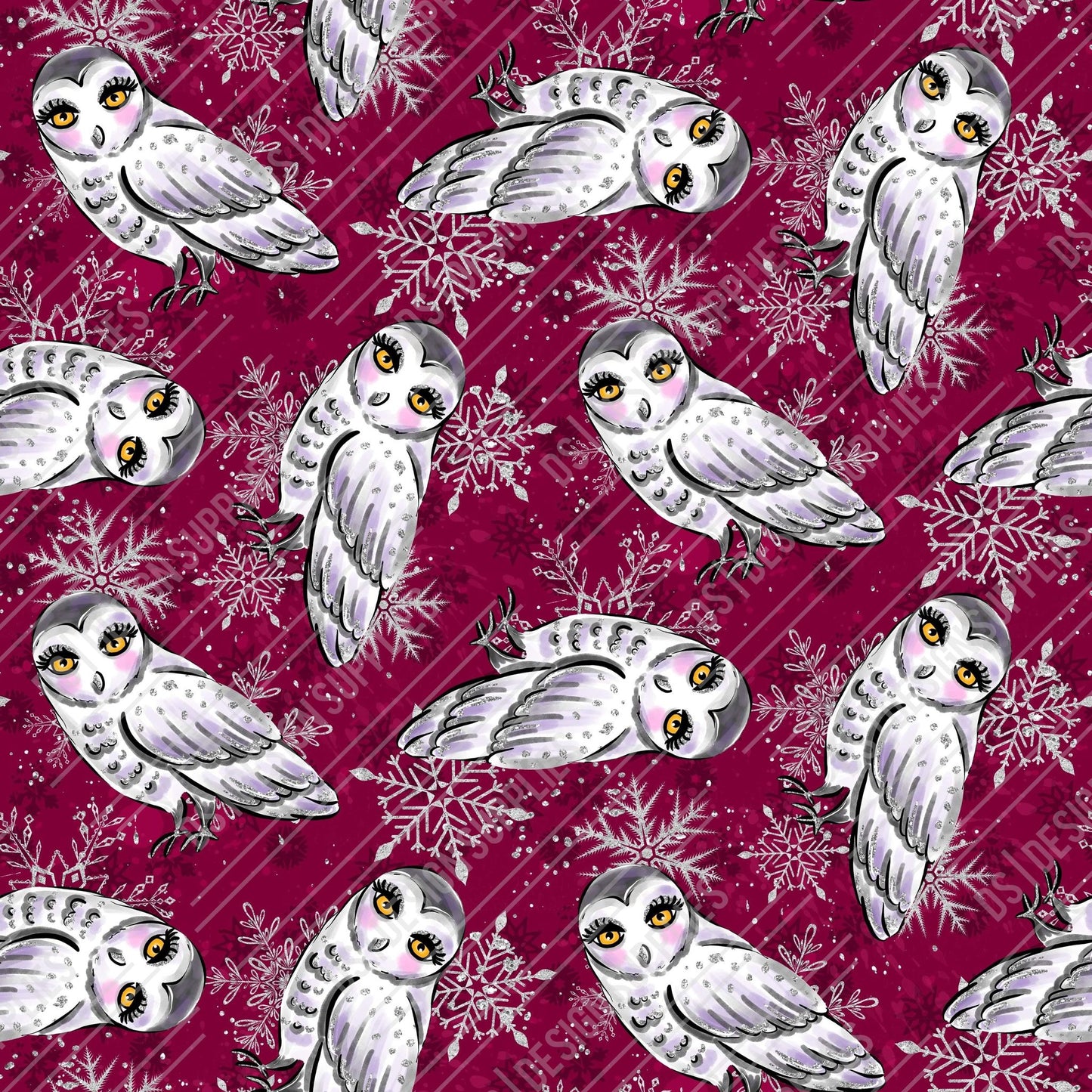 Owl - Maroon