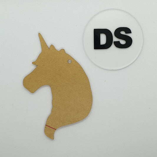 Acrylic - Unicorn Head - 3 Inch