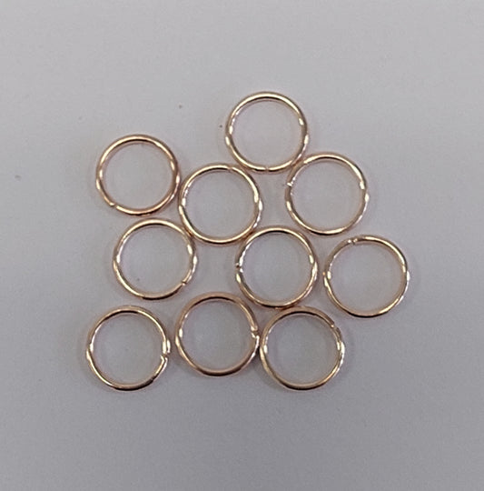 10 Jump Rings - Rose Gold 5mm