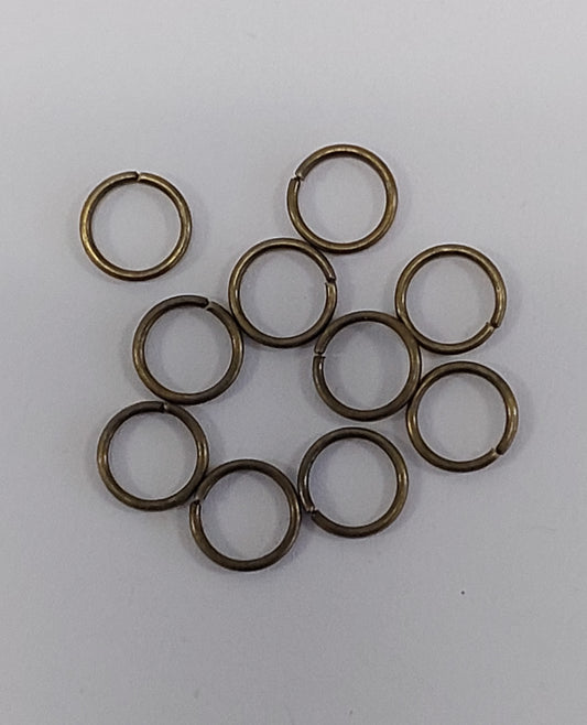 10 Jump Rings - Antique Bronze 5mm