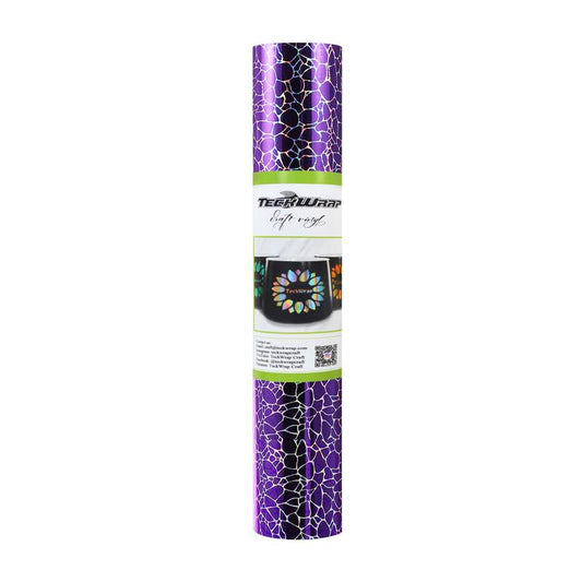 TECKWRAP - Holographic Cobblestone Pattern - Purple
