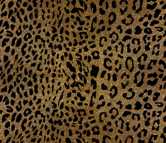Gold and Black Leopard - Tumbler Wrap