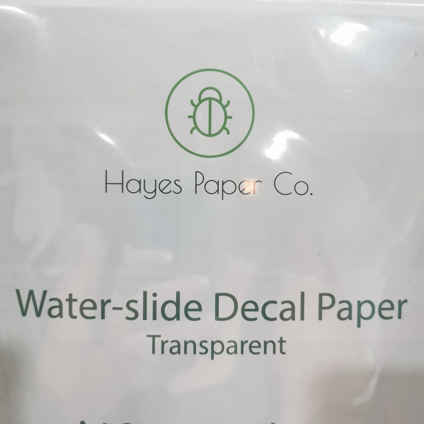 Water-slide Decal Paper - Transparent