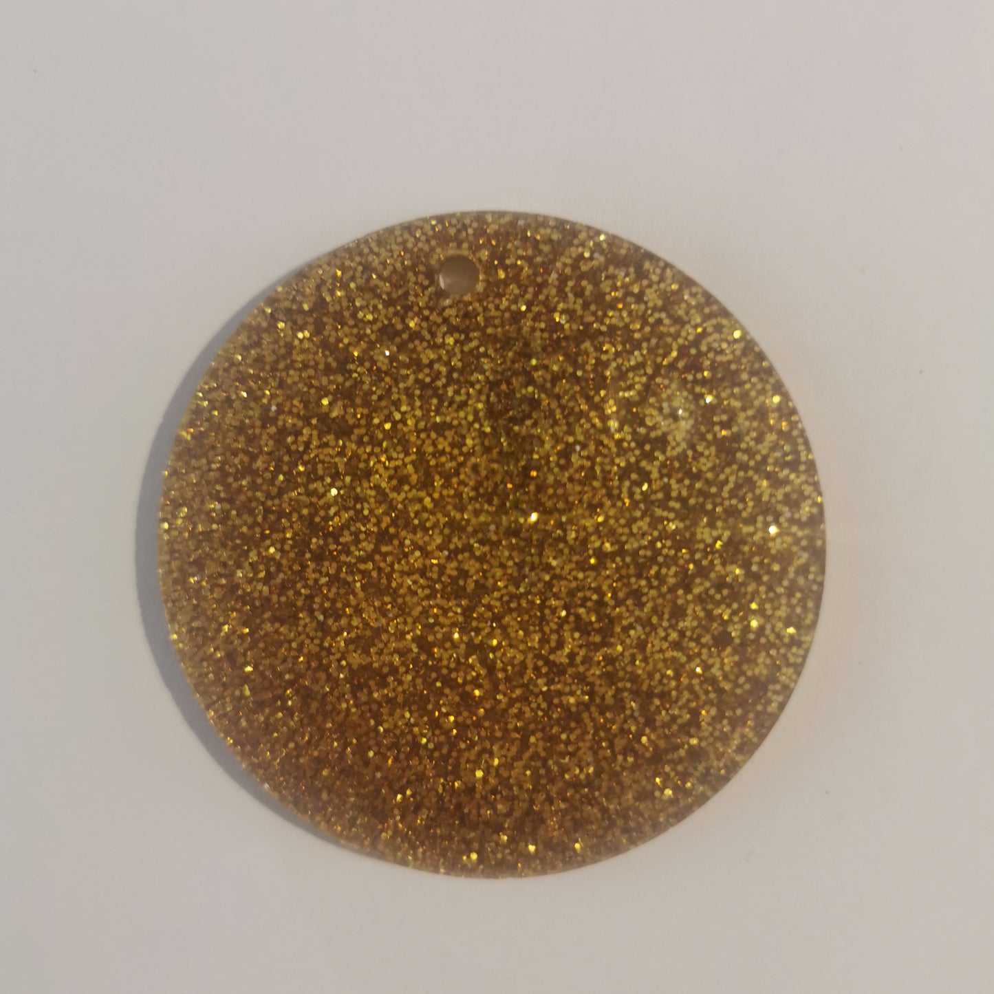 2.5inch Circle Gold Glitter