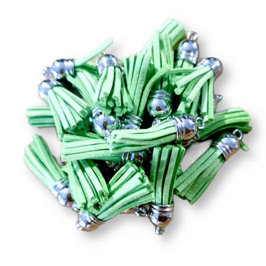 10 Pack Lime Tassels