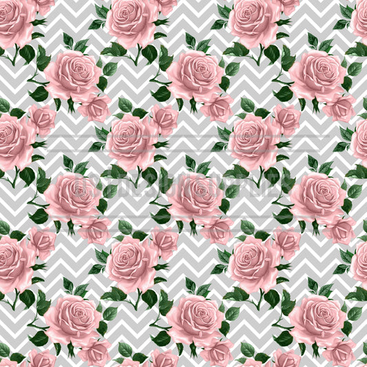 Chevron Roses