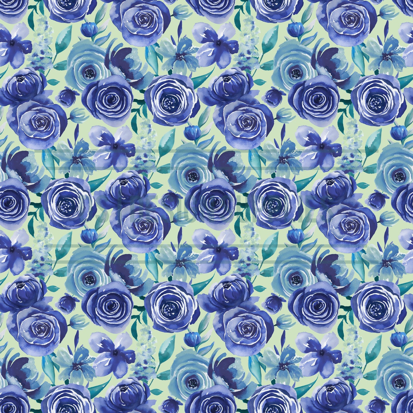 Muted Blue Floral