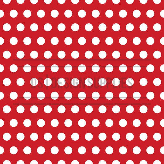 Red with White Dot