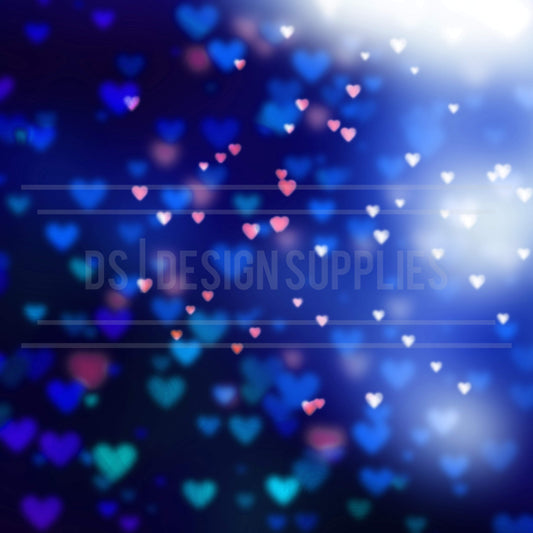 Blue Bokeh Heart