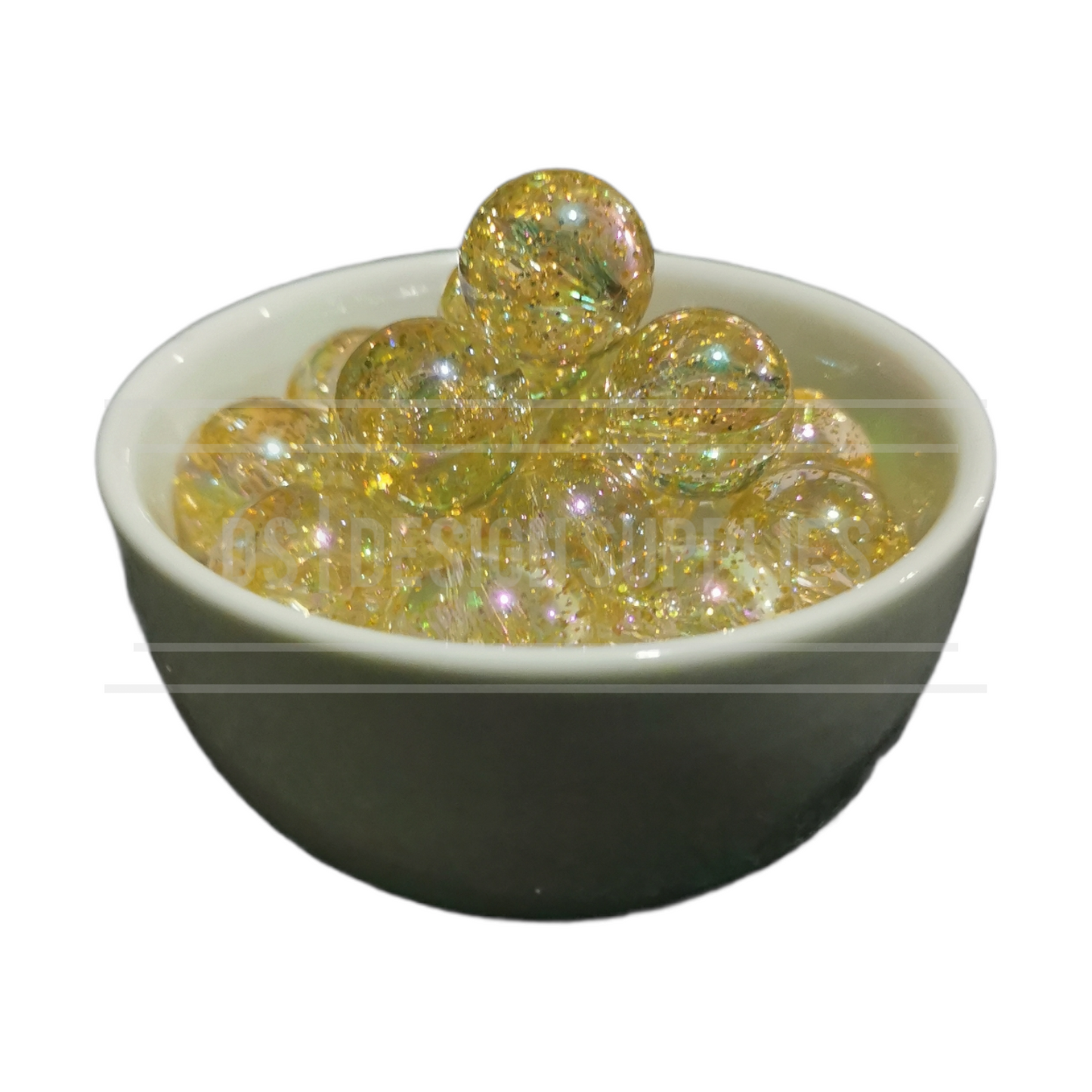 20mm Glitter Infused - Yellow