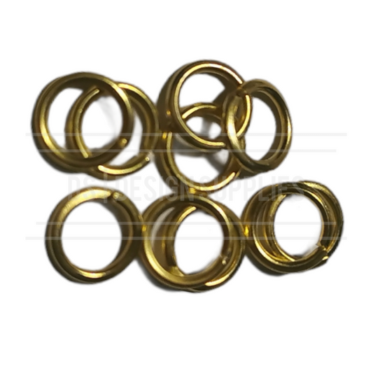 10 Jump Rings - Gold 5mm