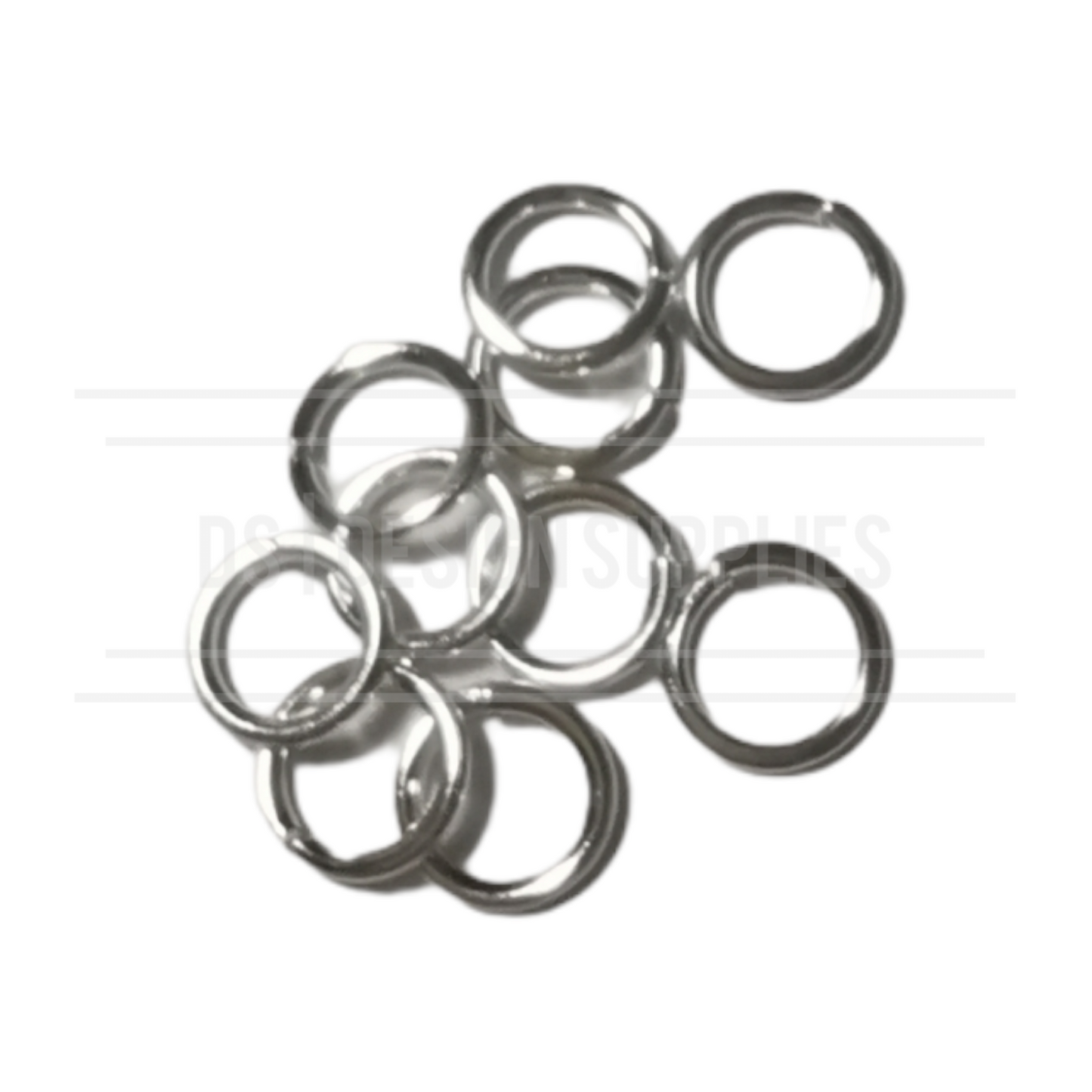 10 Jump Rings - Silver 5mm