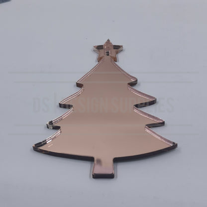 Acrylic - 4 Inch Christmas Tree - Mirror