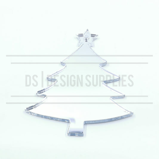 Acrylic - 4 Inch Christmas Tree - Mirror