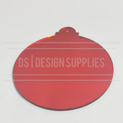 Acrylic - 4 Inch Bauble - Mirror
