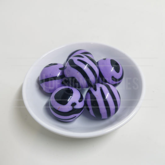 20mm Zebra Stripes - Lilac