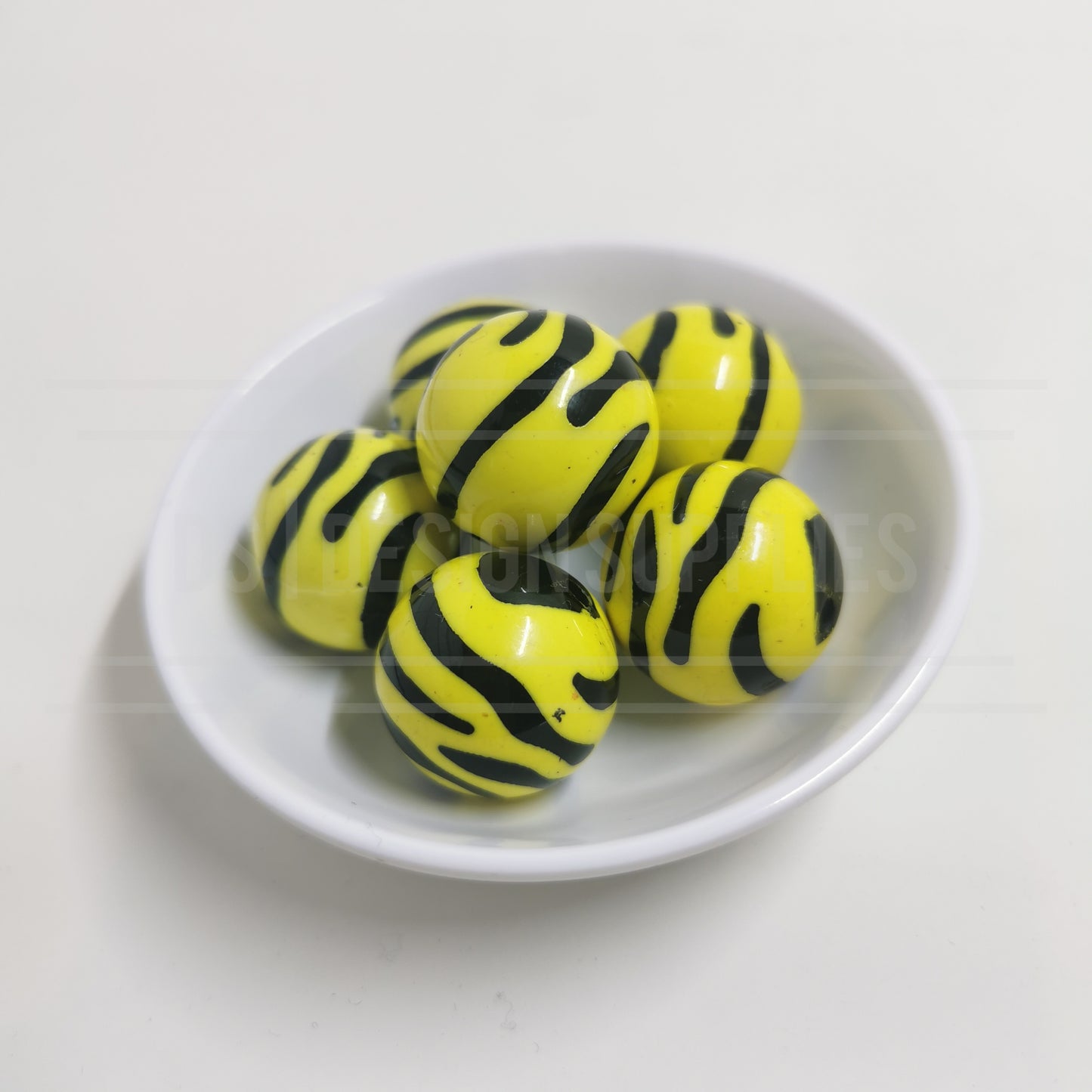 20mm Zebra Stripes - Yellow