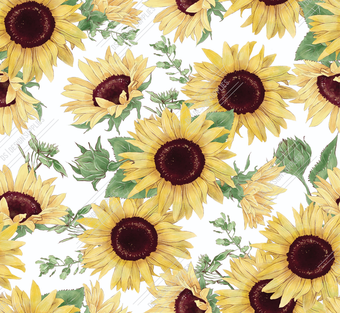 Sunflower - White - Tumbler Wrap