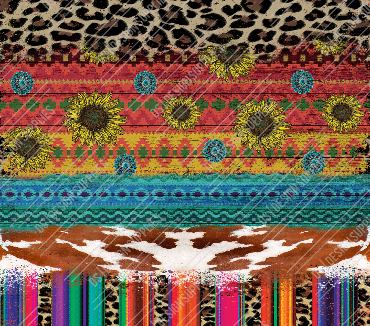 Aztec Leopard - Tumbler Wrap