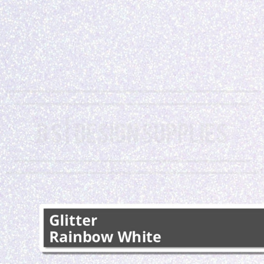 Glitter 2 - Rainbow White