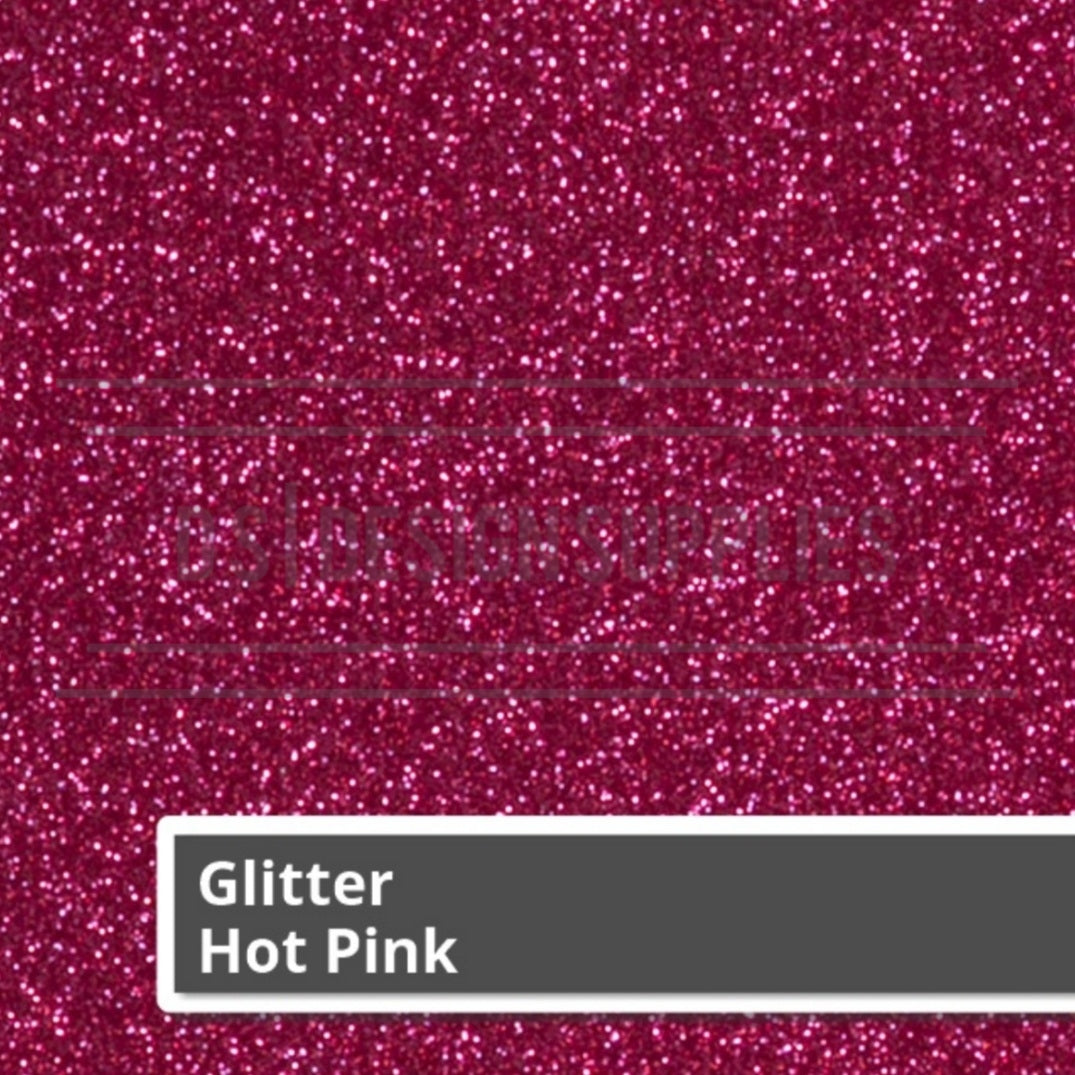 Siser Glitter 2 - Hot Pink – Design Supplies