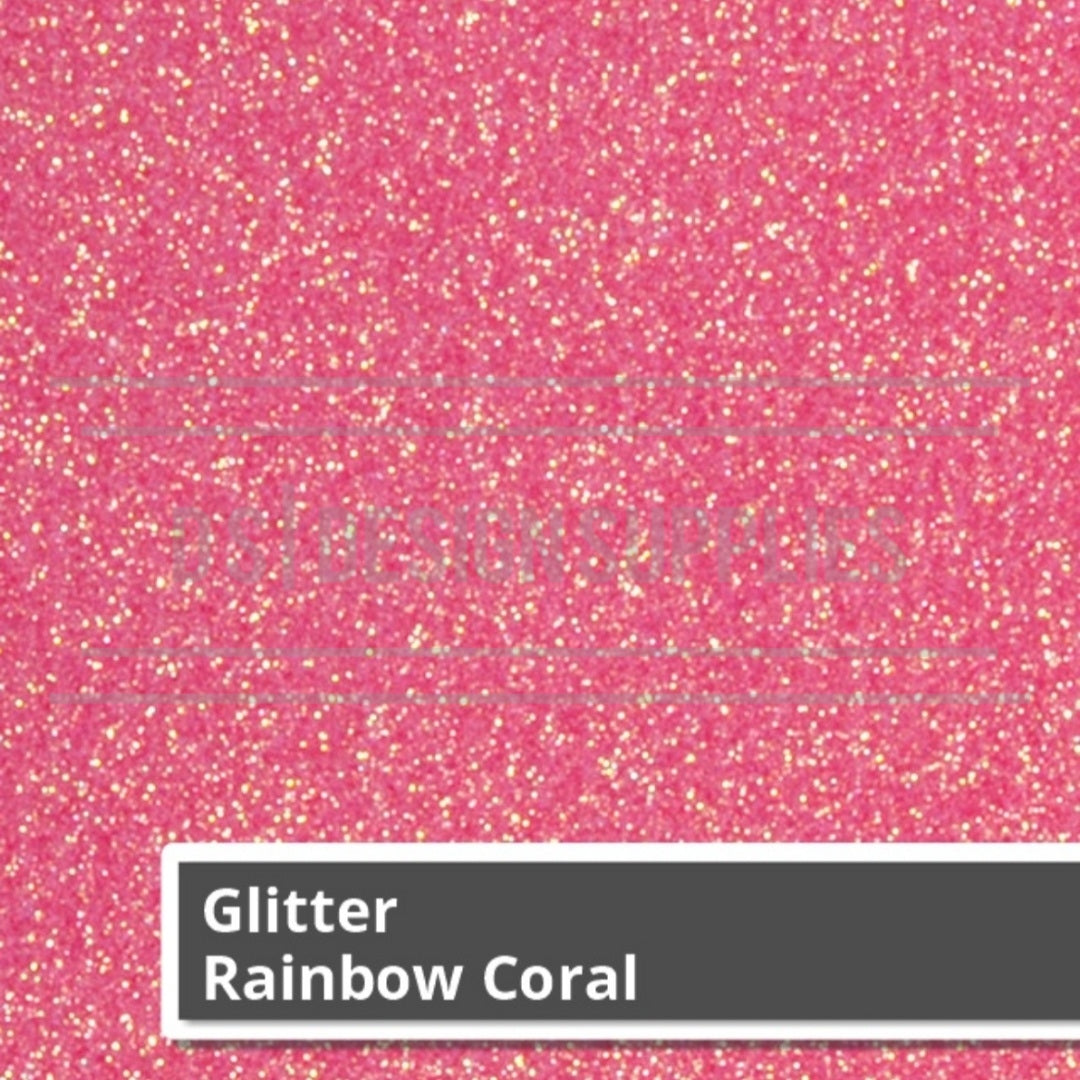 Siser Glitter 2 - Rainbow Coral – Design Supplies