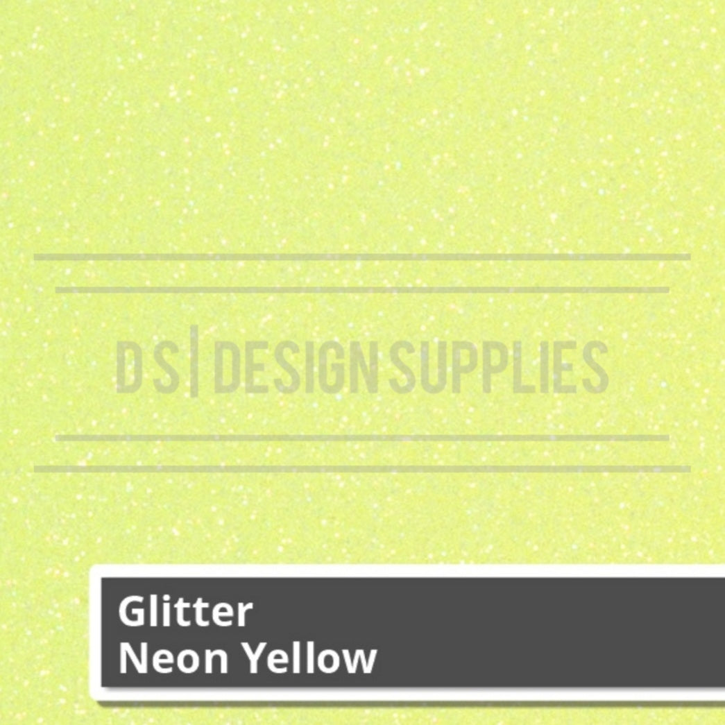 Siser Glitter 2 - Neon Yellow