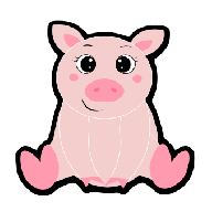 Acrylic - Pig