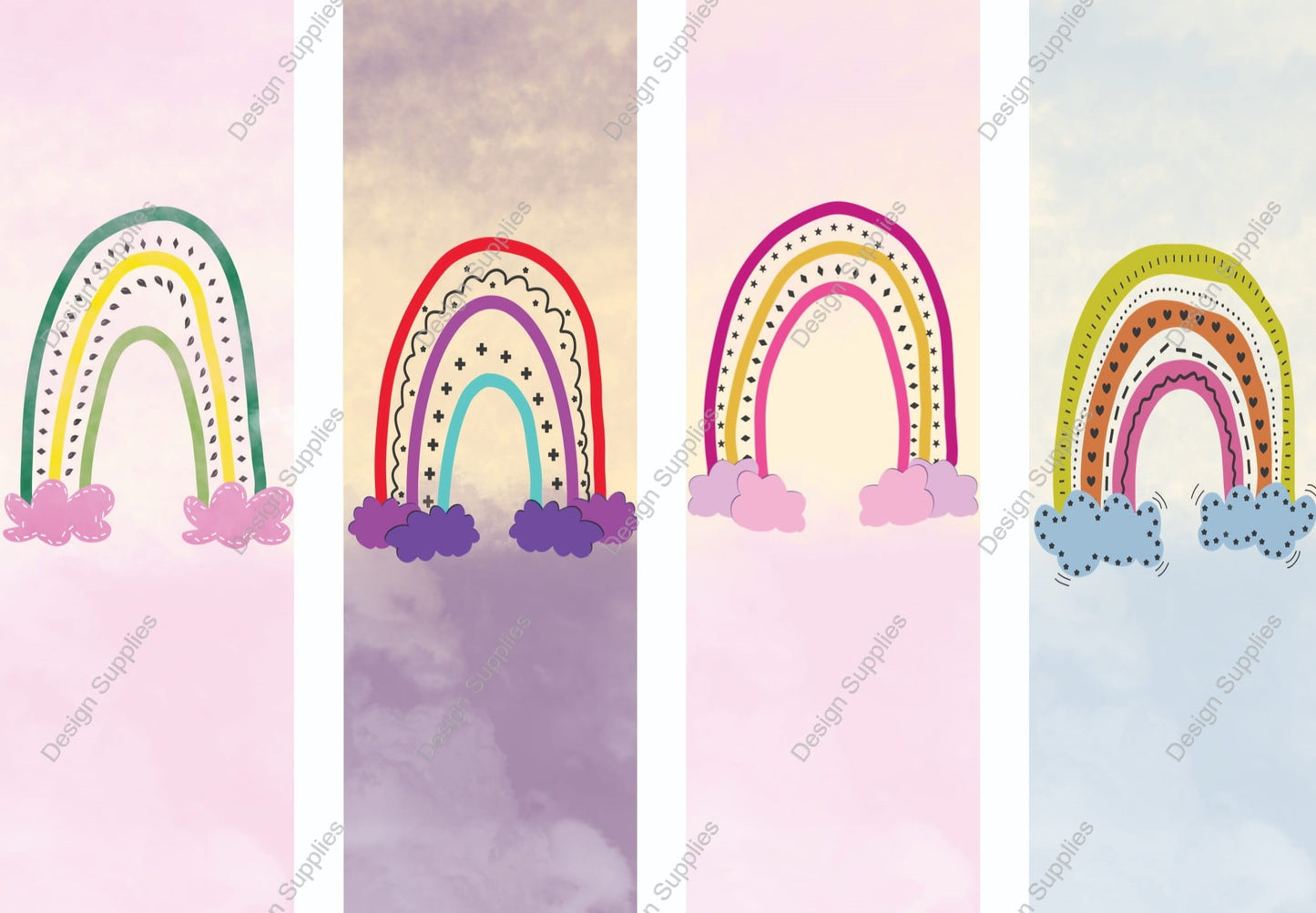 Rainbow Clouds - Pen Wraps