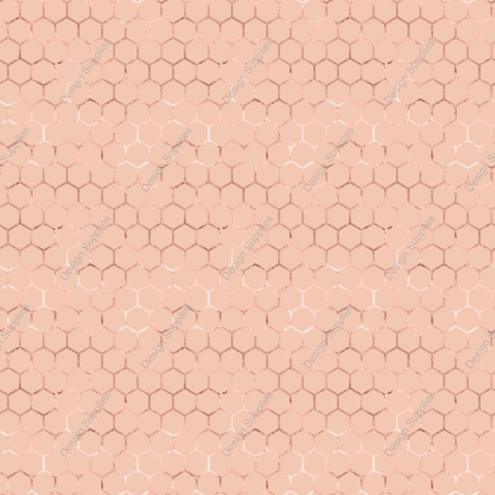 Rose Gold Honeycomb