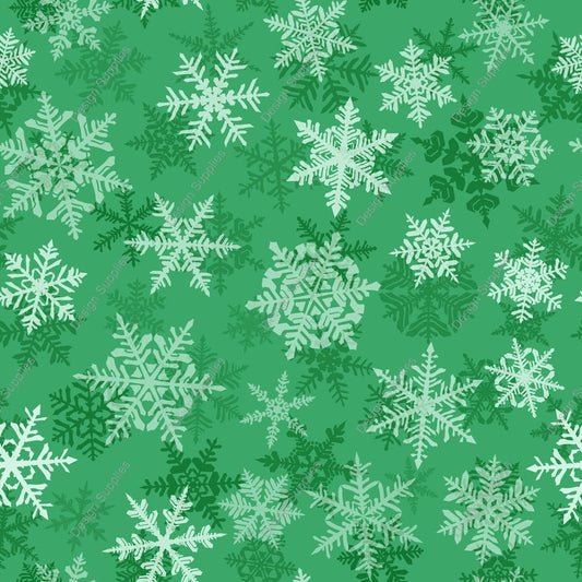 Snowflakes - Green