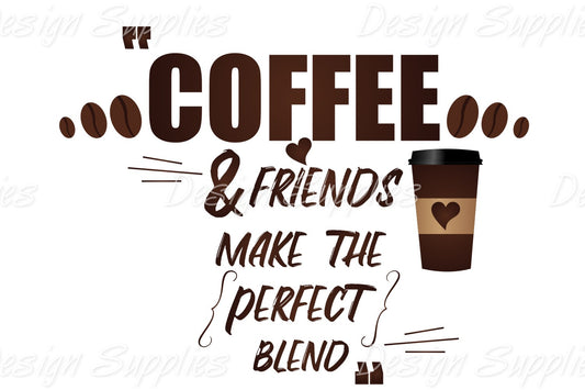 Tumbler Wrap - Coffee and Friends