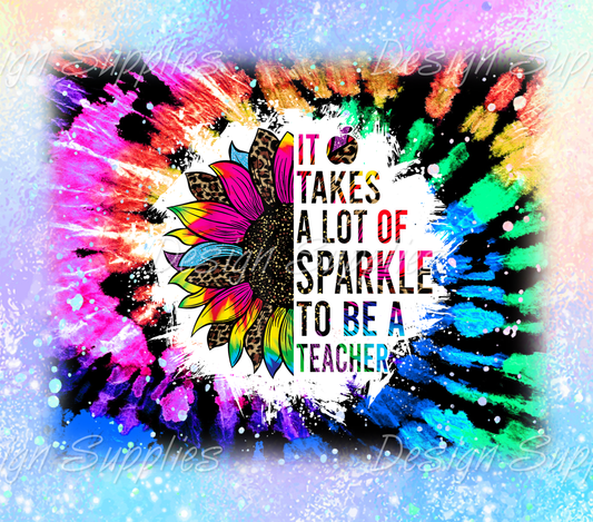 Tumbler Wrap - Teacher Sparkle
