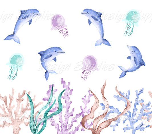 Tumbler Wrap - Dolphins