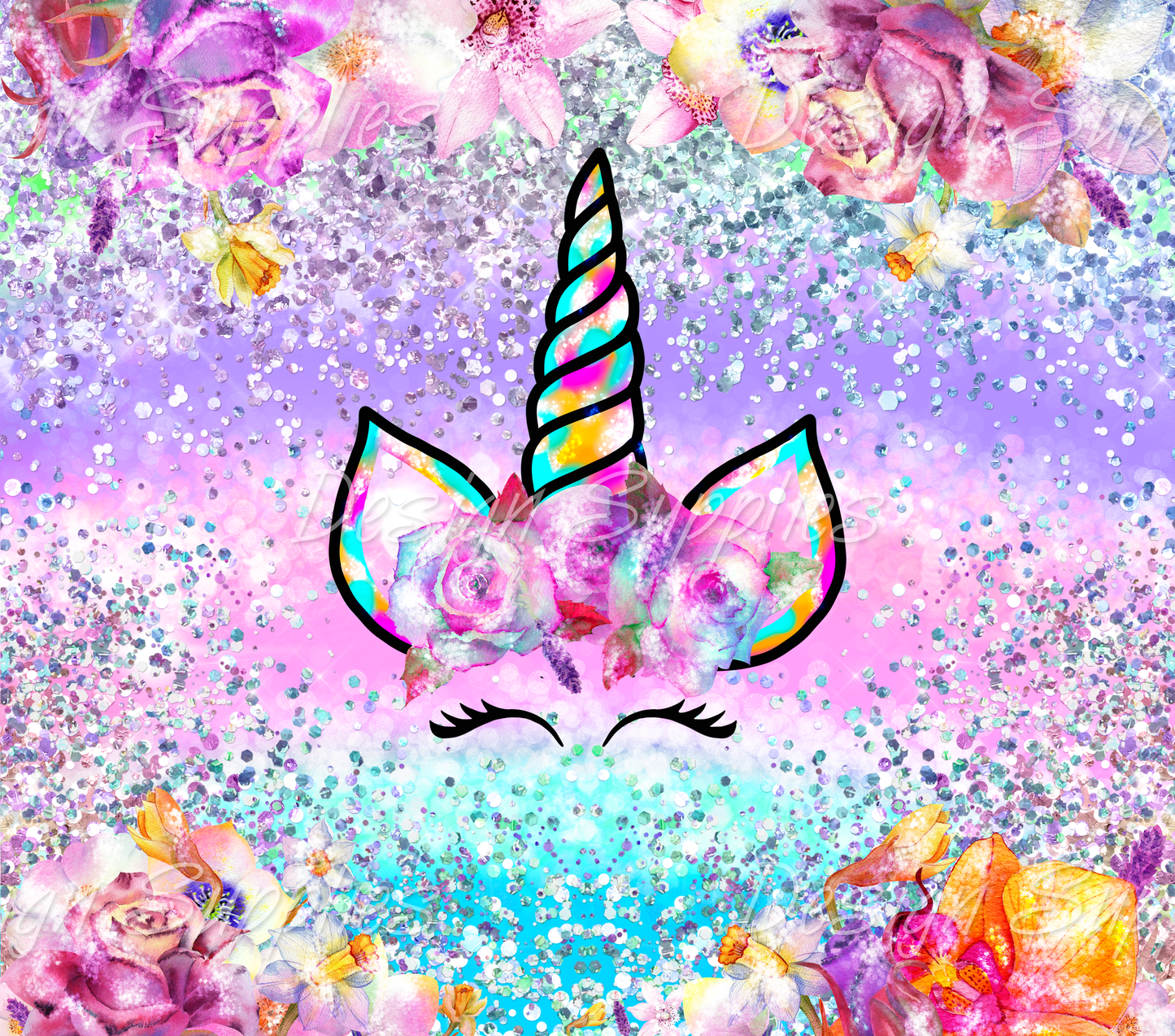 Tumbler Wrap - Unicorn Head